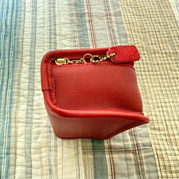 Vintage Coach Chubby Cosmetic/Travel Case - Red (#6925) - Picture 6 of 10